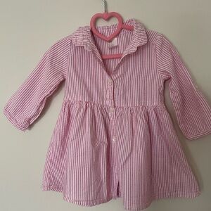2 For $10 Pink Striped Baby Dress